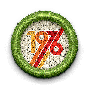 1976 badge with link leading to 1976 web page