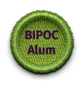 badge that says BIPOC Alum