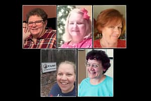 The five 2021 Forever Green Recipients. In clockwise order: Pat Chromey, Julie Denzer, Sue Quick, A.J. Steinbring, and Pauline Wangen