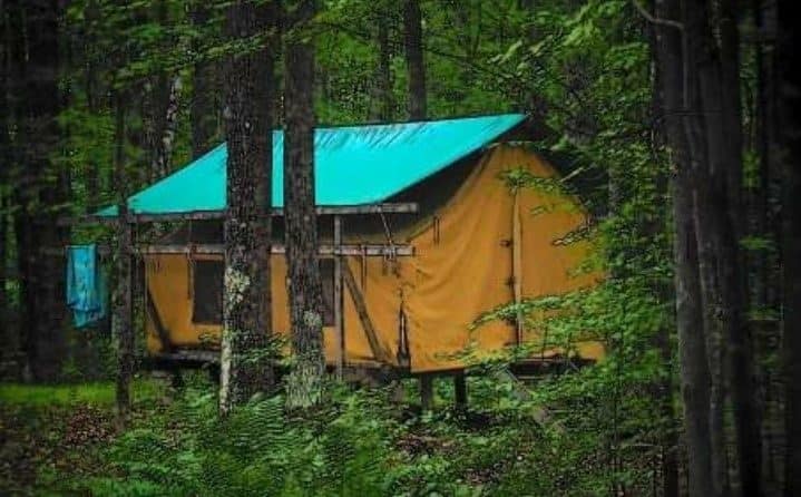 Camp Northwoods tent