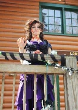 Girl in costume at Spookamaga event